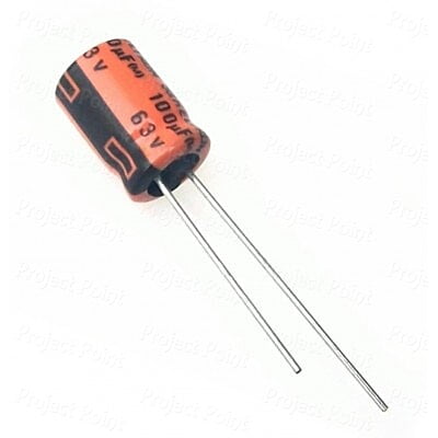 CAPACITOR 100UF 63V