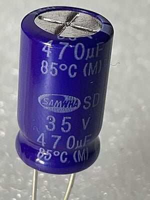 CAP 470MFD/35V