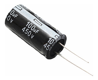 CAPACITOR 100UF 450V