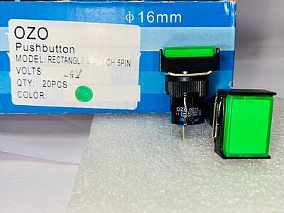 CNC PUSH BUTTON RECTANGULAR UNLATCH 24V